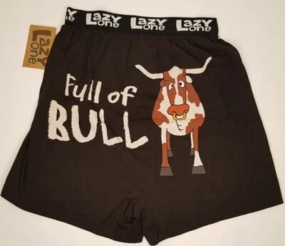 Ropa interior para hombre Lazy One - LLENA DE TORO - Talla PEQUEÑA Nueva con etiqueta Foto 1 de 3