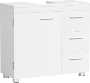 Premium Quality Under Sink Best Storage Cabinet with 3 Drawers 2 Compartments - Picture 1 of 9