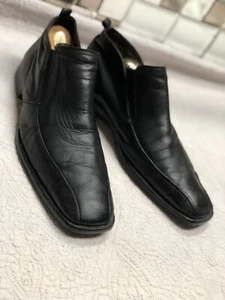 Bachrach Ankle Shoes Boots Mens Size 11 black  Leather - Picture 1 of 8