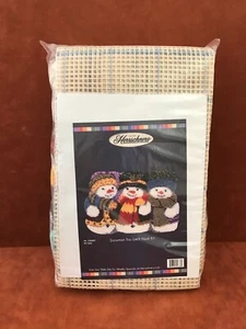 Herrschners Riegelhaken-Set ~ # 550600 ~ Schneemann-Trio ~ NEU IN VERPACKUNG - Bild 1 von 3