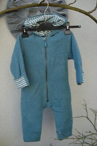 hessnatur Walk-Overall türkis 74/80 - Bild 1 von 3
