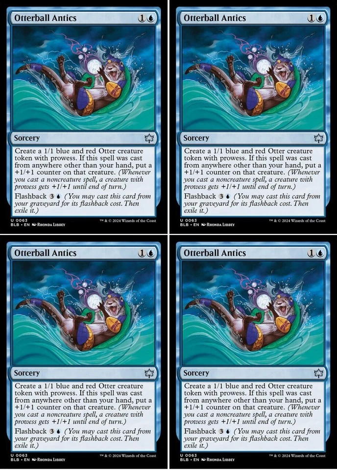 MTG - 4x OTTERBALL ANTICS - Bloomburrow (U) - Image 1 of 1
