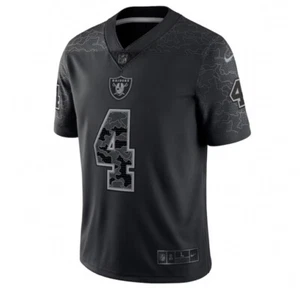 Las Vegas Raiders Derek Carr Nike Black RFLCTV Reflective NFL Limited Size Large - Bild 1 von 8