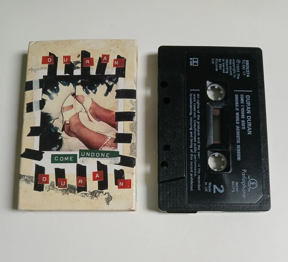 DURAN DURAN COME UNDONE CASSETTE TAPE SINGLE EMI UK 1993 - Image 1 of 1