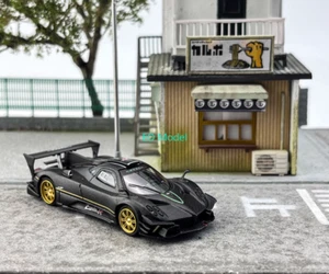 BN CM 1:64 Black Zonda R Racing Sports Model Diecast Metal Car - Picture 1 of 7