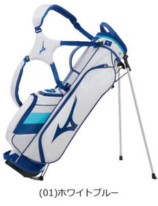 MIZUNO Golf Men's Caddy Bag Tour Slim Stand 2kg 7 x 47 inch White Blue 5LJC2226