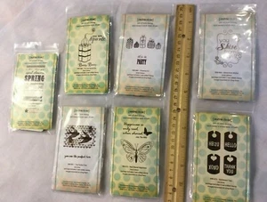 Unity Stamp Company Itty Bitty 7 Sets 15 Briefmarken Frühling Schmetterling Party Tags - Bild 1 von 12