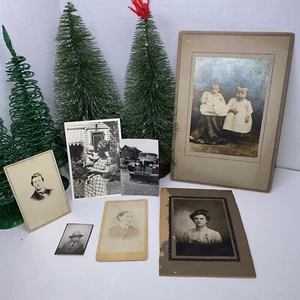 Lotto carte armadio vintage bianco e nero Allentown PA fotografie bambini auto  - Foto 1 di 18