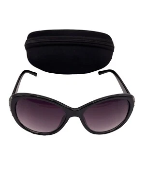 Óculos de sol STEVE MADDEN feminino oversized preto s1132 OX com strass Leia - Imagem 1 de 4