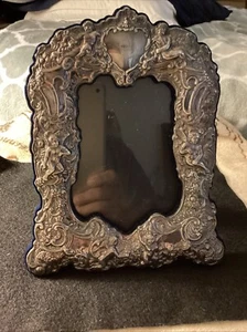 Antiker Bilderrahmen Sterlingsilber mit Gravur "Sibba" - JR 925 - Bild 1 von 7