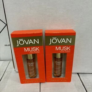 (2 Pack) NEW Jovan Musk For Women Perfume Musk Oil Boldly 0.33 Oz ea - Picture 1 of 2
