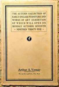 Arthur S Vernay Autumn Collection catalog, Oct 7, 1935, English furniture & more - Picture 1 of 1