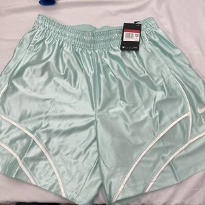 Pantalones Cortos Nike Swoosh Fly Para Mujer CZ3978-382 Cordón Talla Grande Nuevos - Imagen 1 de 9