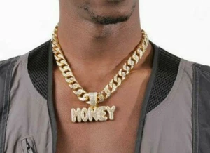 MONEY Pendant + Cuban Chain - Picture 1 of 5
