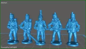 British Artillery 1807-11 - 5 minis - Resin 28mm Minis - Picture 1 of 1
