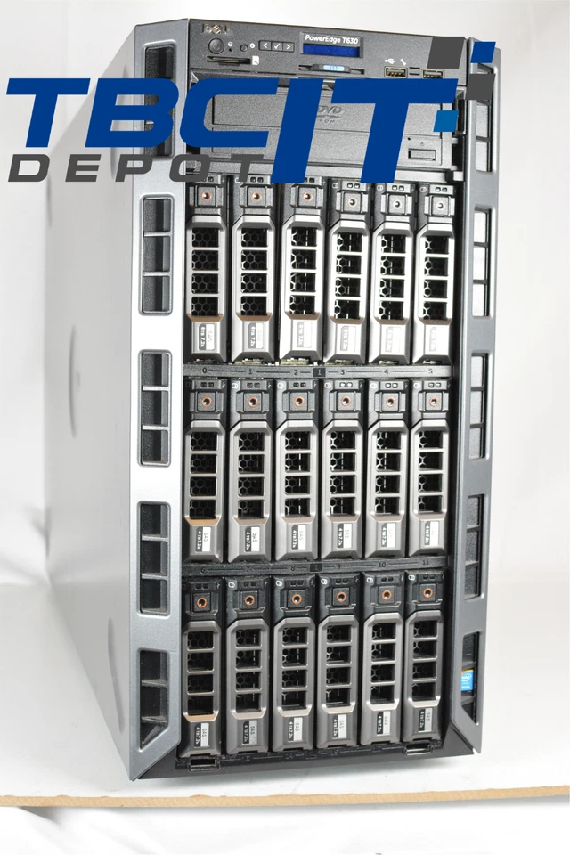 Dell PowerEdge T630 2xE5-2697 V4 2.30GHz 36C 512GB 12x10TB SAS Tower 18-Bay - Image 1 of 4