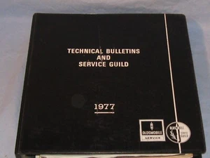 1977 Technical Bulletin & Service Guide 3 Ring Binder For Chevy, Olds & Cadillac - Picture 1 of 14