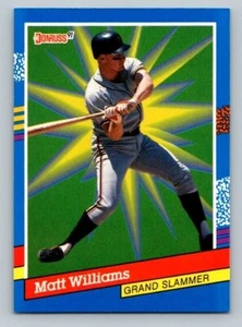 1991 Donruss - Grand Slammers Blue Border; #8 Matt Williams - Picture 1 of 2