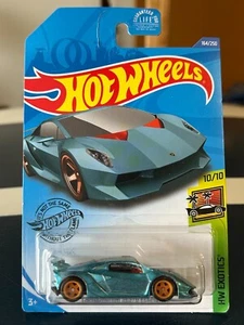 Hot Wheels Lamborghini Sesto Elemento Super Treasure Hunt Real Riders 2020 - Picture 1 of 7