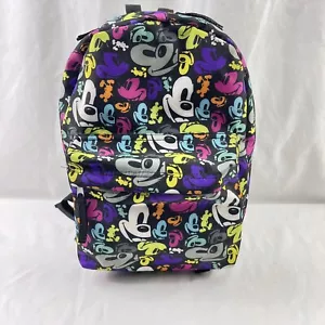 Disney Parks Authentic Mickey Mouse Rucksack schwarz Regenbogen Vinyl 16" - Bild 1 von 14