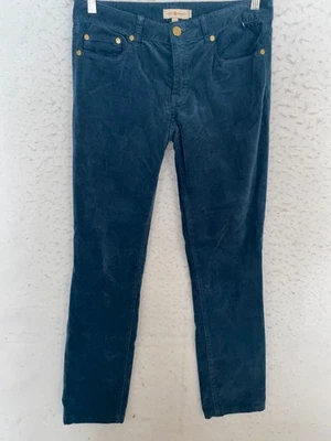 Pantalones de mezclilla para mujer Tory Burch súper ajustados de pana 27 azules elásticos Foto 1 de 4
