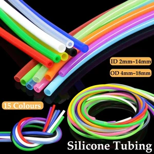 Colored Silicone Tubing Hose Tube Food Grade Water Pipe Soft Rubber High Temp - Picture 1 of 12
