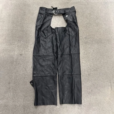Pantalones de montar Harley Davidson de cuero de colección para motocicletas talla grande Foto 1 de 4
