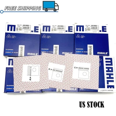 6x Piston Rings Set For BMW 325i 330Ci E46 E39 E60 E61 E83 M54B25 M54B30 2.5 3.0 - Image 1 of 4