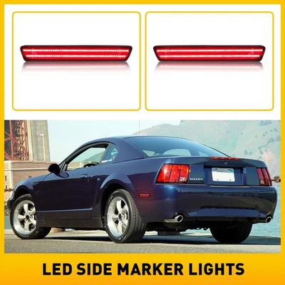 Luz de señalización lateral LED ahumada para Ford Mustang 1999 2001 2002 2003 2000 2004 Foto 1 de 4