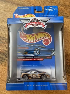 Hot Wheels 1999 Final Run ‘93 Camaro, #8 of 12, Real Riders, still sealed - Image 1 of 4
