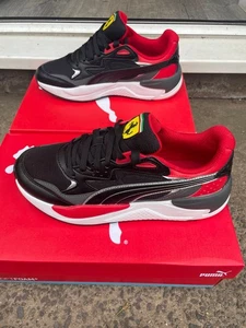 Premium Mens Shoes PUMA FERRARI X-RAY SPEED Trainers F1 Inspired Blk EU 48 UK 13 - Picture 1 of 14