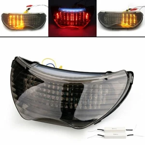 Integrated LED TailLight Turn Signals Honda CBR 600 F4 F4i CBR 900 RR Smoke T9 - Picture 1 of 6