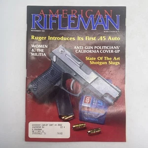 American Rifleman NRA Magazine November 1991 Paperback - Picture 1 of 4