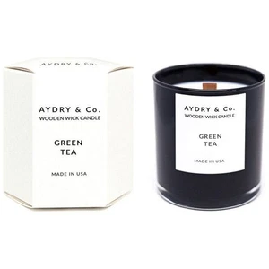 NEW IN BOX Aydry & Co. Green Tea Wooden Wick Candle 8oz SHIPS FREE - Picture 1 of 1