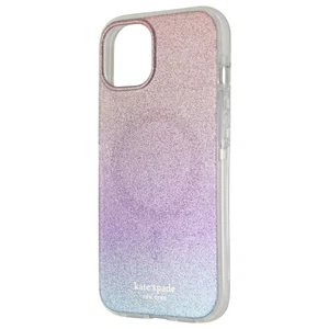 Kate Spade Defensive Hardshell Case for MagSafe iPhone 13 / 14 - Ombre Glitter - Picture 1 of 3