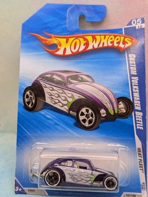 2009 i Hot Wheels CUSTOM VOLKSWAGEN BEETLE #121/166🔥purple VW bug∞HEAT FLEET∞z1 - Image 1 of 3