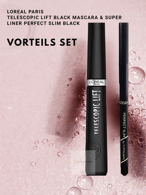 Loreal LOréal Telescopic Lift Mascara+Super Liner Perfect Slim Black DUO Set - Bild 1 von 4