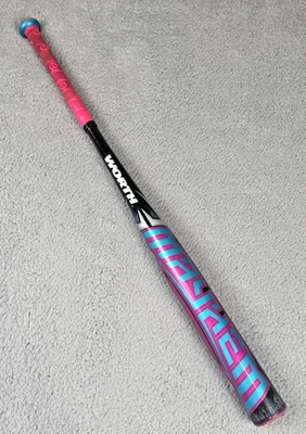 Worth Mayhem Slowpitch Softball Bat USSSA Single Wall 34” 30 Oz 2 1/4” Diameter - Image 1 of 4