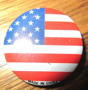 Bandera Americana Rojo Blanco Azul Sombrero Solapa Botón Pin Estados Unidos Orgullo Espíritu Lealtad - Imagen 1 de 1