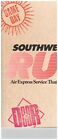 SOUTHWEST AIRLINES RUSH AIR CARGO SERVICE BROCHURE