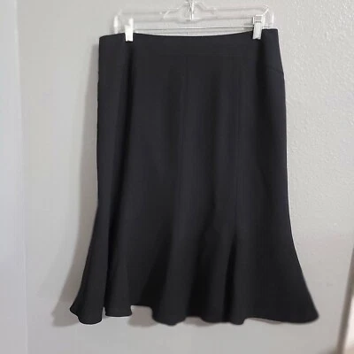 Юбка женская Peter NyGard размер 10 черная с подкладкой миди для деловой вечеринки классическая - Изображение 1 из 4