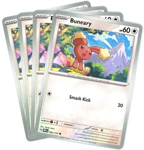x4 Buneary - 083/131 - Prismatic Evolutions - Pokemon - Picture 1 of 1