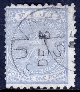 FIJI - SG 42 - 1882 1d CORONA Y REALIDAD VIRTUAL - P10X121⁄2 - USADO - SG £35 - Imagen 1 de 2