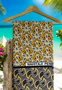 African Print Fabric/Gift Idea/Sarong/Beach Wrap/Leso/Khanga/Mother's Day Gift - Picture 1 of 1