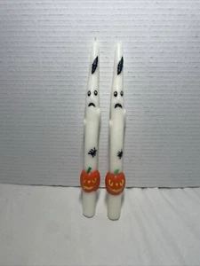 Halloween Ghost, Spider, JoL Taper Candles Orig. Box 10" Nantucket MA Vtg - Picture 1 of 2