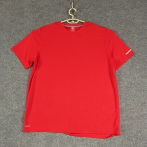 Athletic Works Shirt Mens Extra Large Red Short Sleeve Round Neck Pullover - Picture 1 of 11