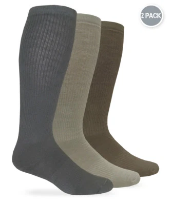 Jefferies Socks Unisex Merino Wool Military Combat Boot Socks 2 Pair Pack - Image 1 of 4