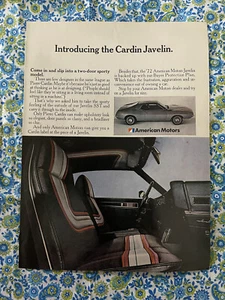 Anuncio impreso anuncio AMC Cardin Javelin Vintage 1972 - Imagen 1 de 7