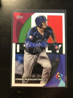 2023 Topps Series 2 World Baseball Classic WBC-38 Vinnie Pasquantino Italy PWE - Image 1 of 2