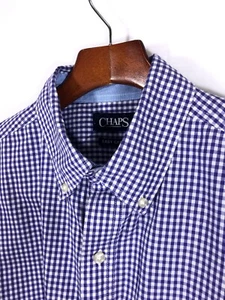 Chaps Herren Hemd Baumwollmischung Langarm Button-Down M - Bild 1 von 4
